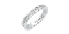 Alliance en or blanc une sertie tour complet diamants princesse