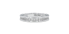 Alliance en or blanc une sertie tour complet diamants princesse