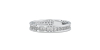 Alliance en or blanc une sertie tour complet diamants princesse