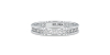 Alliance en or blanc une sertie tour complet diamants princesse