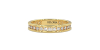 Alliance en or jaune une sertie tour complet diamants princesse