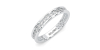 Alliance en or blanc une sertie tour complet diamants princesse