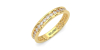 Alliance en or jaune une sertie tour complet diamants princesse