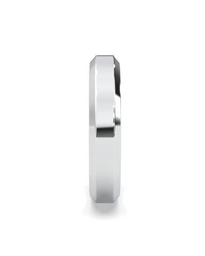 Alliance jonc classique en Or blanc