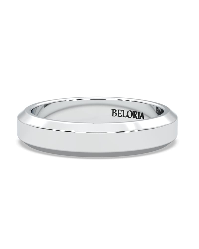 Alliance jonc classique en Or blanc