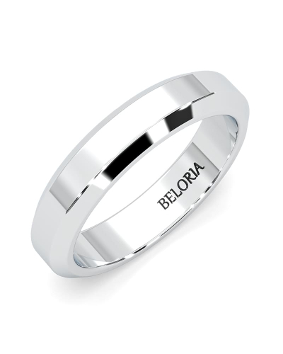 Alliance jonc classique en Or blanc