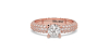 bague Juliette - or roes 18 carats - diamants accompagnés