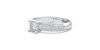 bague Juliette - or blanc 18 carats - diamants accompagnés