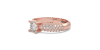 bague Juliette - or rose 18 carats - diamants accompagnés