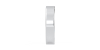 Alliance Jonc sertie d'un diamant princesse en or blanc