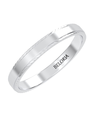 Alliance Jonc en or blanc