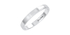 Alliance Jonc en or blanc