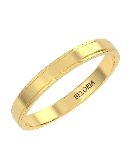 Alliance Jonc en or rose 2