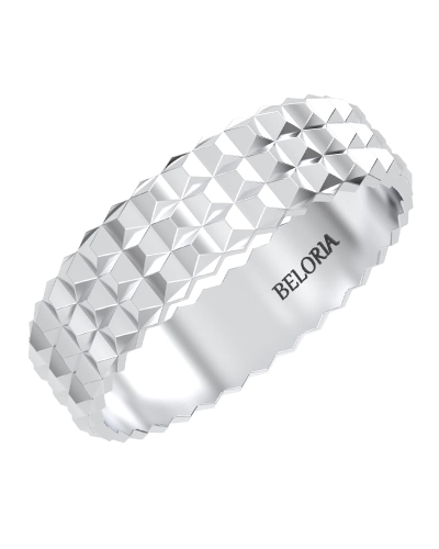 Alliance Moderne Tridimensionnelle Lignes Affirmées en or blanc