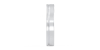 Alliance Jonc en Or blanc avec Liserés Brillants pour Homme