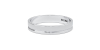 Alliance Jonc en Or blanc avec Liserés Brillants pour Homme