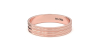 Alliance Jonc en Or rose pour Homme