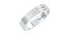 Alliance Jonc en Or blanc pour Homme