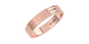 Alliance Jonc en Or rose pour Homme