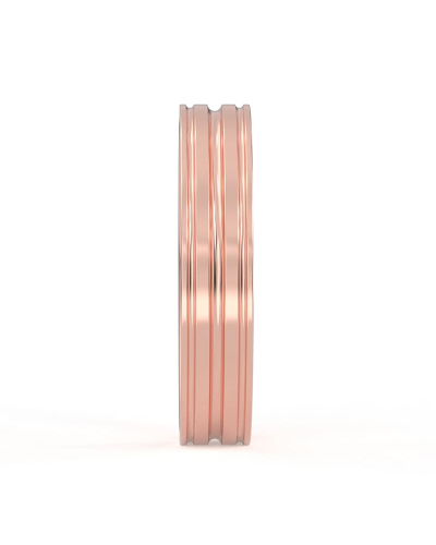 Alliance Jonc en Or rose pour Homme