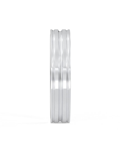 Alliance Jonc en Or blanc pour Homme
