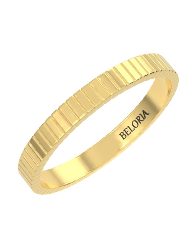 Alliance Guillochée pour Homme en Or jaune