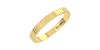 Alliance Guillochée pour Homme en Or jaune