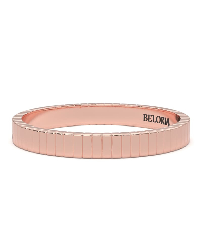 Alliance Guillochée pour Homme en Or rose