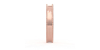 Alliance Jonc pour Homme Incurvée Perlée en or rose