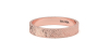 Alliance Jonc Homme en Finition Brossée en or ROSE
