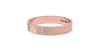 Alliance Jonc Homme en Finition Brossée en or ROSE