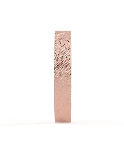 Alliance Jonc Homme en Finition Brossée en or ROSE