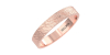 Alliance Jonc Homme en Finition Brossée en or ROSE