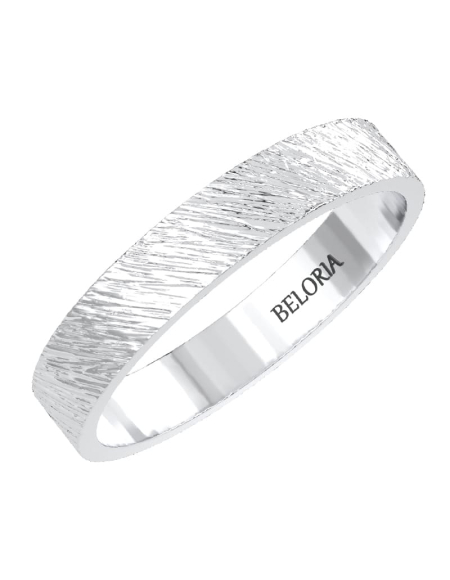 Alliance Jonc Homme en Finition Brossée en or jaune 2