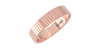 Alliance Homme Guillochée en or rose