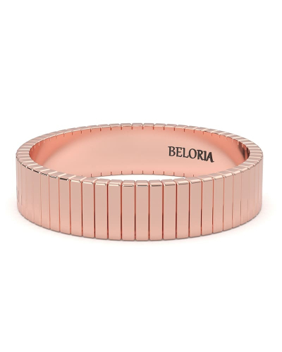 Alliance Homme Guillochée en or rose