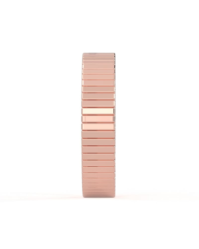 Alliance Homme Guillochée en or rose