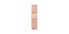 Alliance Homme Guillochée en or rose