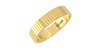 Alliance Homme Guillochée en or jaune