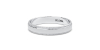 Alliance Homme Classique Perlée en or blanc