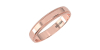 Alliance Homme Classique Perlée en or rose