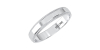 Alliance Homme Classique Perlée en or blanc