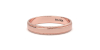 Alliance Homme Classique Perlée en or rose