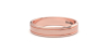 Alliance Homme sobre et affirmée en or rose