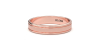 Alliance Homme sobre et affirmée en or rose