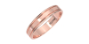 Alliance Homme sobre et affirmée en or rose