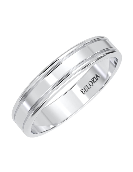 Alliance Homme sobre et affirmée en or jaune 2