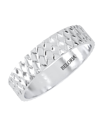 Alliance homme en Or blanc Originale