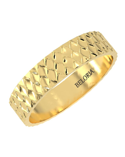 Alliance homme en Or jaune Originale