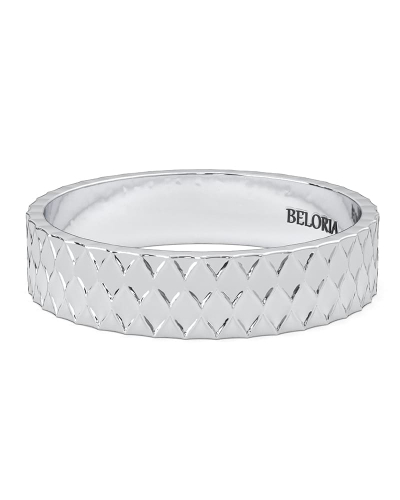 Alliance homme en Or blanc Originale